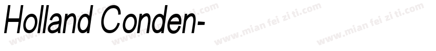Holland Conden字体转换